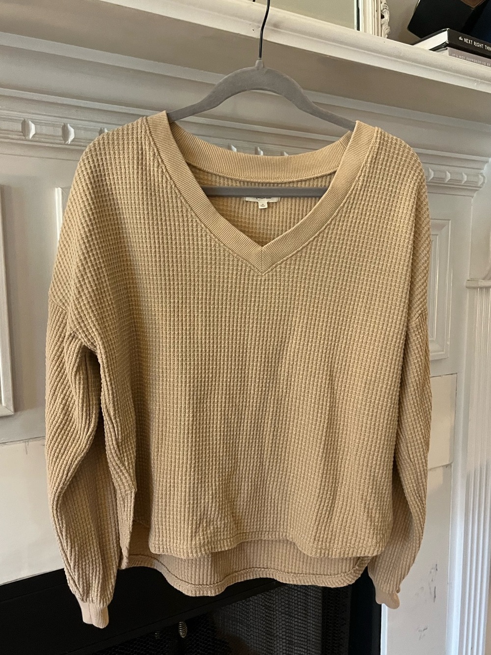Madewell Waffle Knit V-Neck pullover